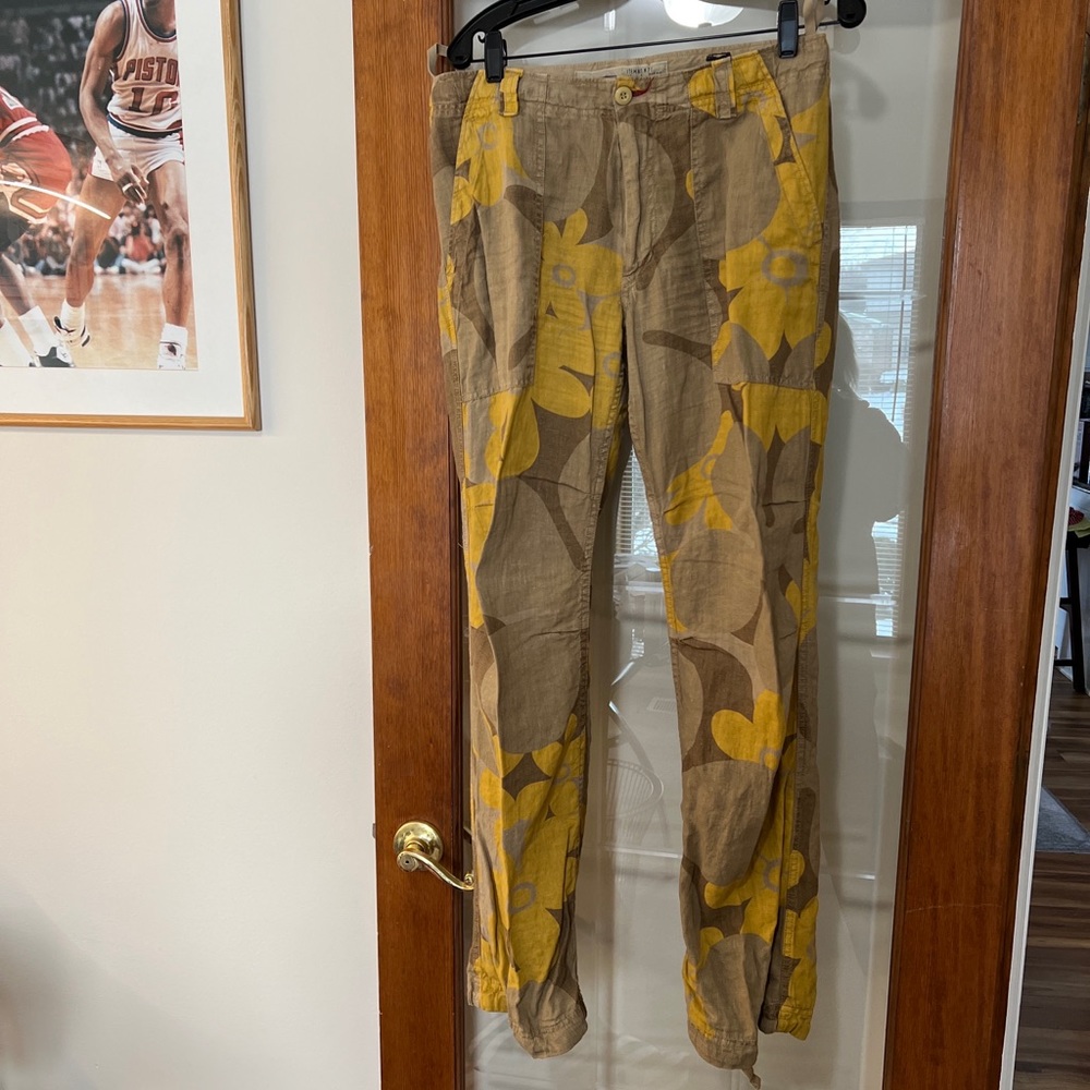 Masons of Italy mens camoflauge linen pant size 48 ITALY